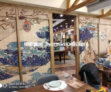 餐廳竹簾